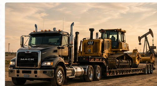 Oilfield equipment hauling concept